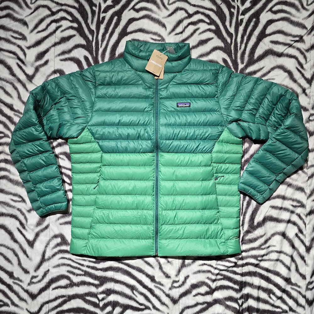 New Patagonia goose Down Sweater Jacket puffer 84675 Gather Green Size XL men's